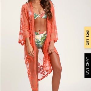 Coral kimono